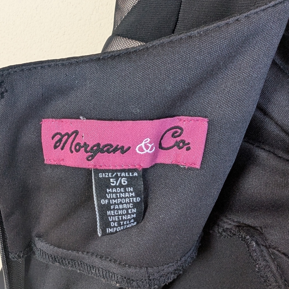Elegant Black and Gray Halter Dress With Cutout Back Size 6 - Picture 6 of 8
